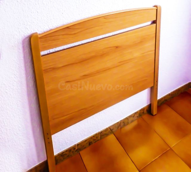 Cabecera cama madera peral natural Zaragoza