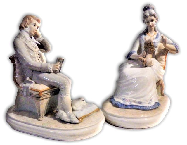 Pareja decorativa porcelana vintage siglo XIX Zaragoza - foto 4