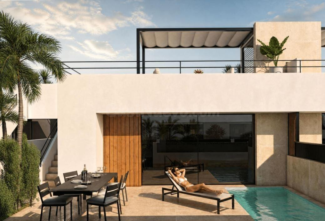 Villas de obra nueva de 3 dormitorios y 2 baños con vistas a - foto 3