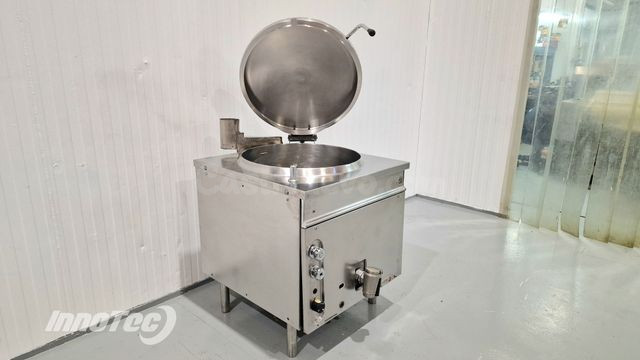 Marmita profesional 200L acero inoxidable para cocina industrial
