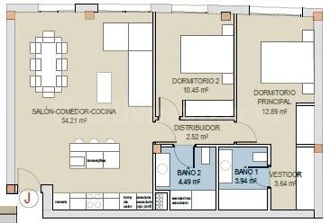Piso 2 habitaciones 83m² en venta - Centro - foto 3
