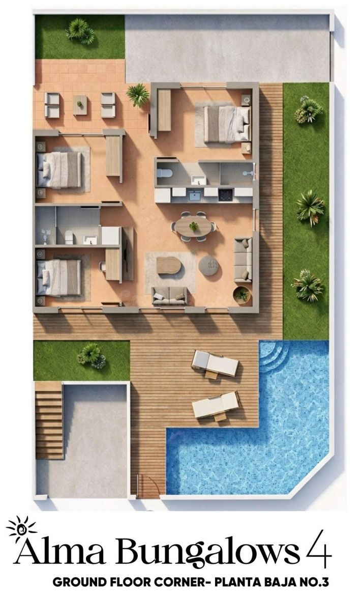 Bungalow 3 habitaciones 103m² en venta - PILAR DE LA HORADAD - foto 3
