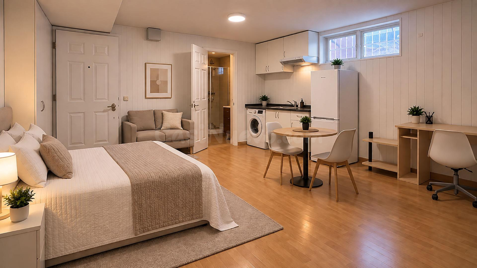 EN ALQUILER PARA ESTUDIANTES ESTUDIO CON GASTOS INCLUIDOS EN VILLANUEVA DE LA CAÑADA (MADRID).