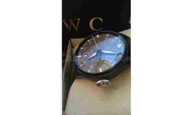 Reloj IWC pilotos caja de acero pvd negra, calibre 7 days - foto 2