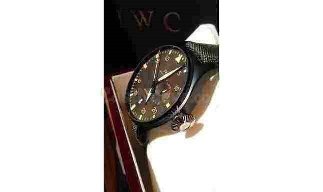 Reloj IWC pilotos caja de acero pvd negra, calibre 7 days - foto 3