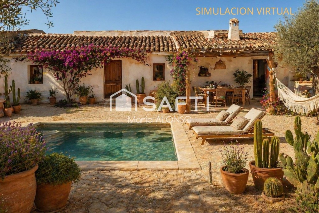 Casa de campo en Sorbas. Un refugio mediterráneo con vistas 