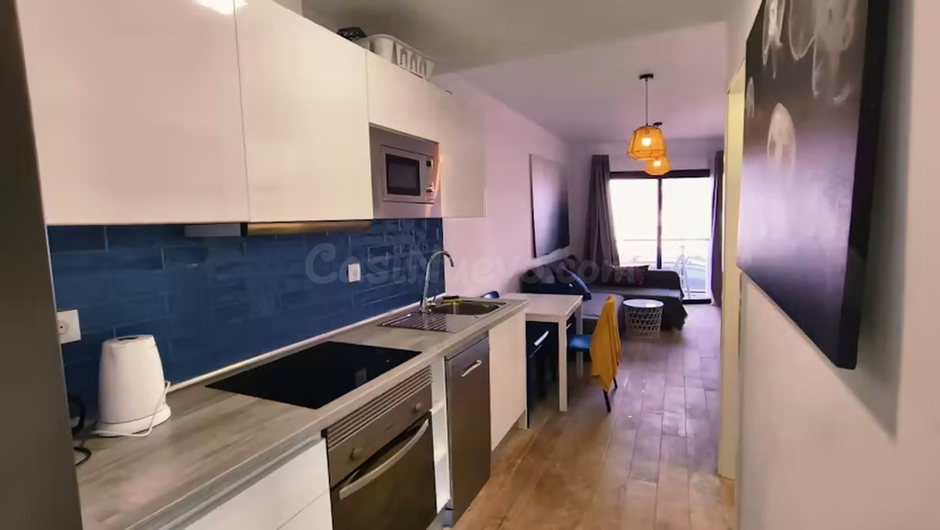 Apartamento de 1 Dormitorio con Balcón y Vistas al Mar — Alquiler Larga Duración — El Cotillo, Fuerteventura