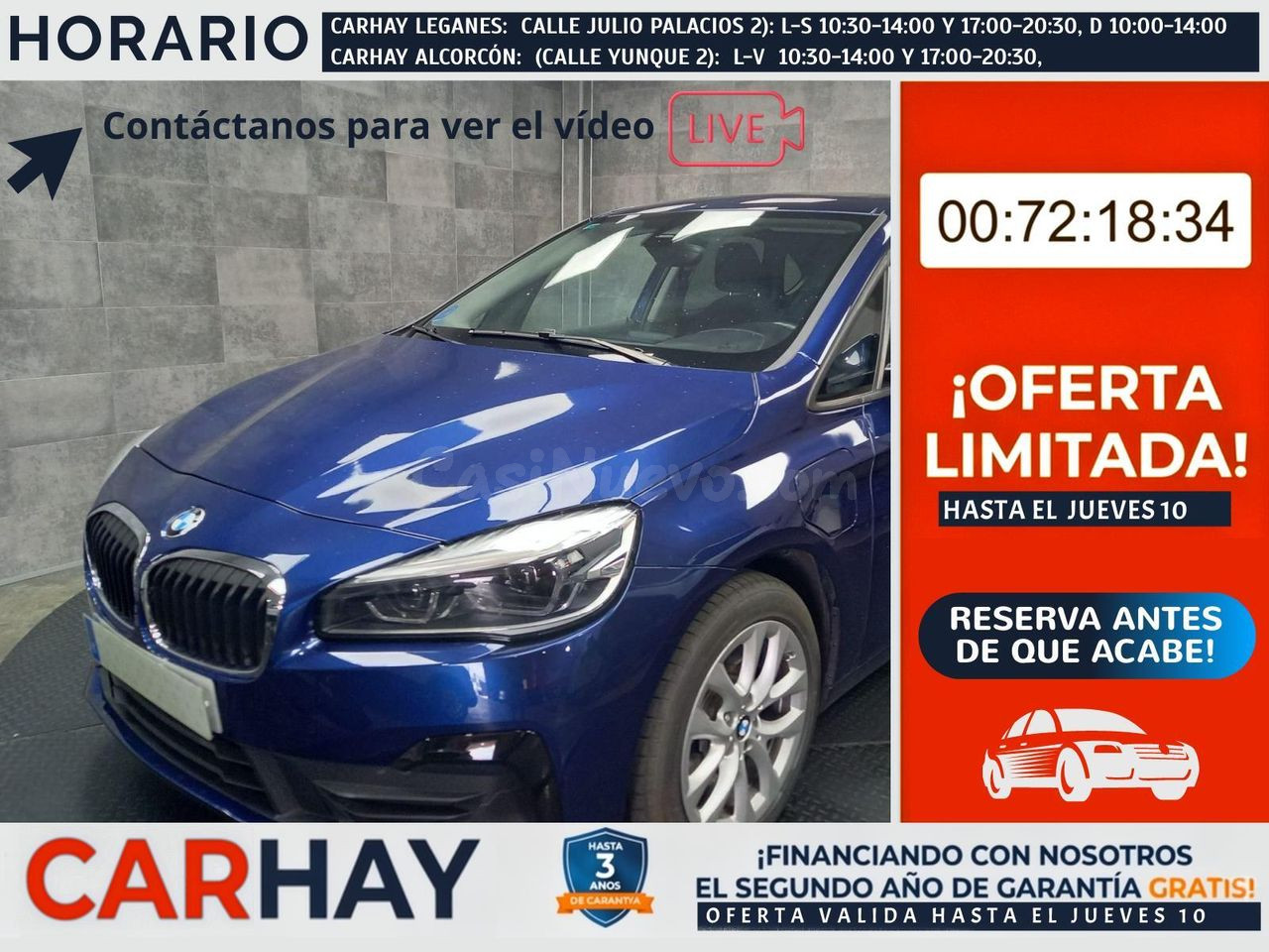 BMW Serie 2 Tourer híbrido enchufable Alcorcón