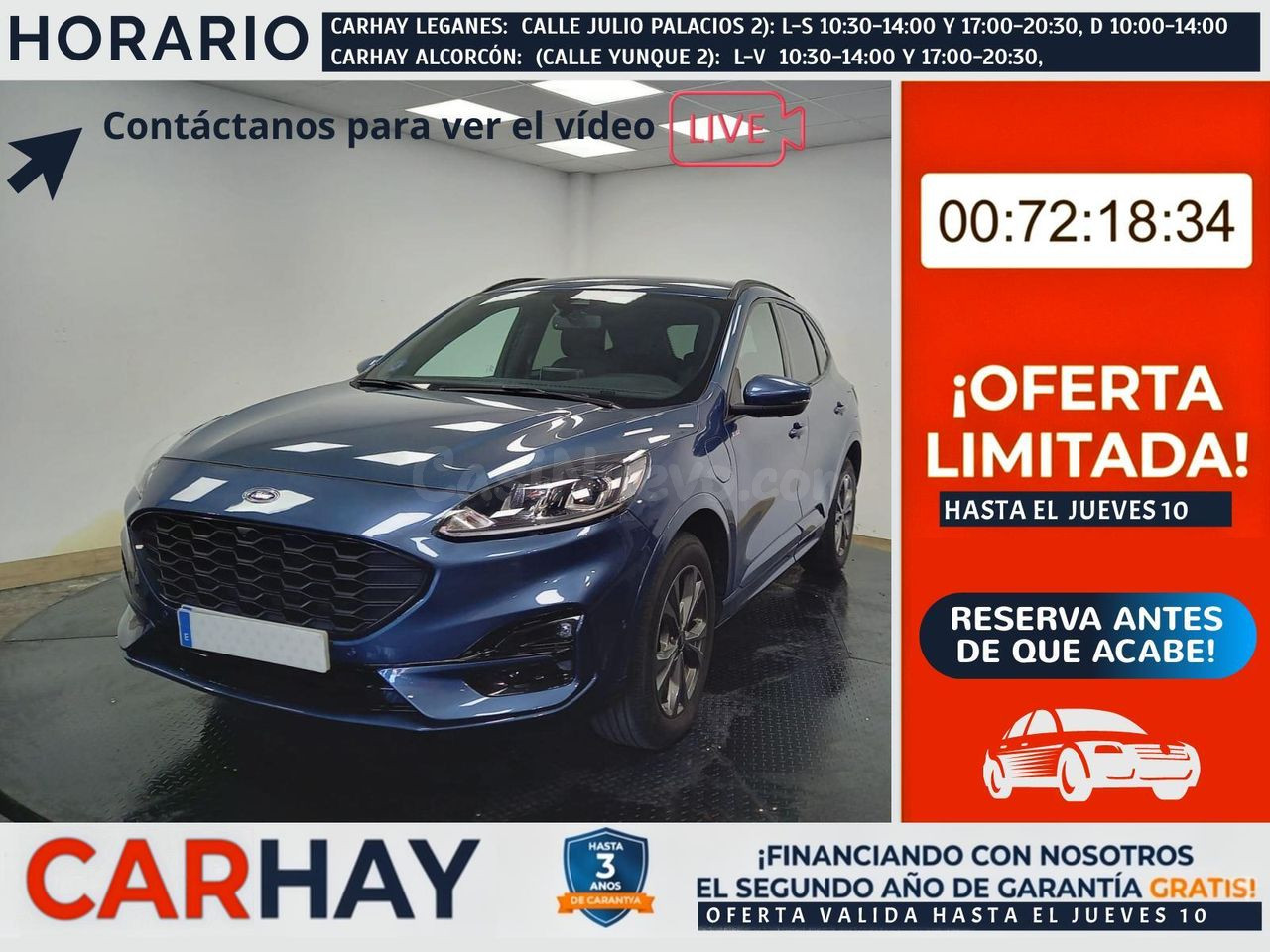 Ford Kuga Híbrido Enchufable 2023 Leganés - SUV Premium con 125k km