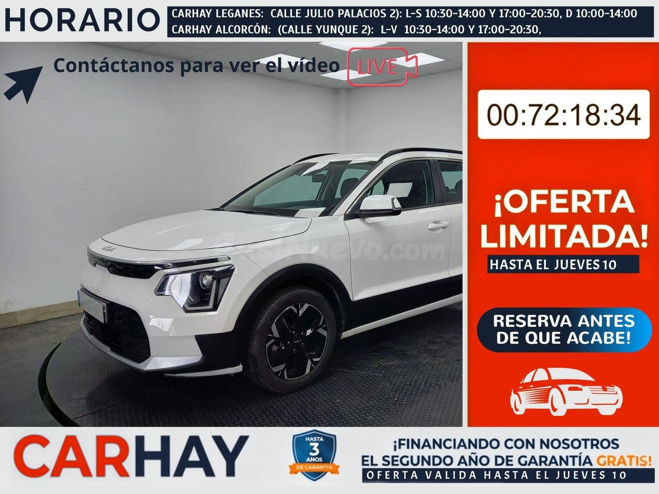 Kia e-Niro eléctrico 150 kW alta eficiencia Alcorcón