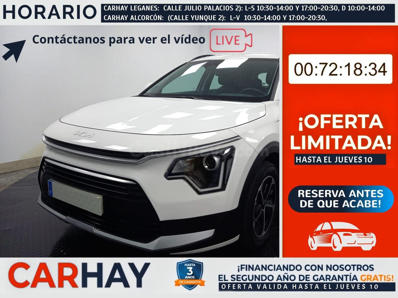 Kia Niro Híbrido Enchufable Leganés - Eficiencia y Estilo Urbano