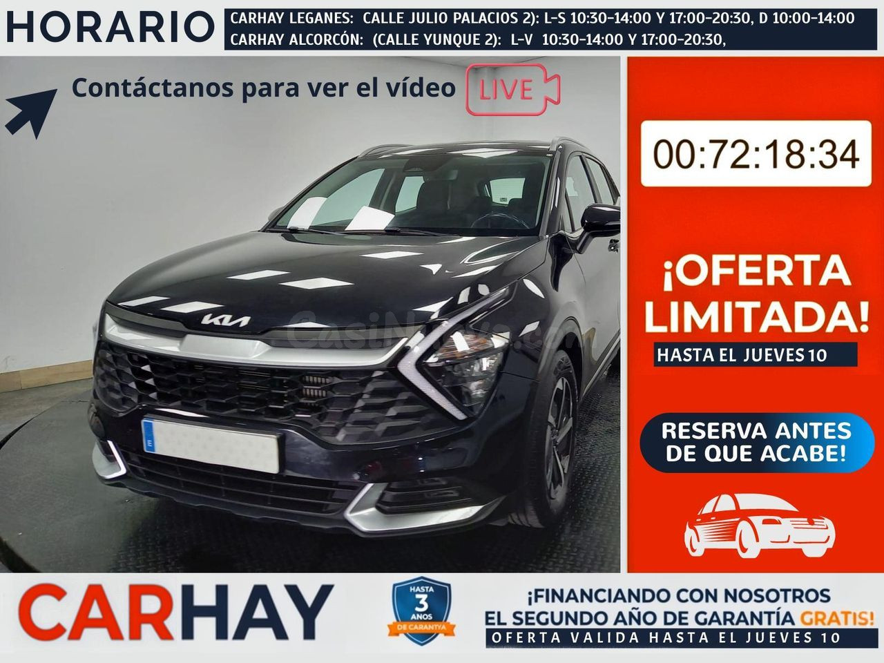 Kia Sportage eficiente 150CV MHEV Leganés - SUV ideal ciudad y carretera