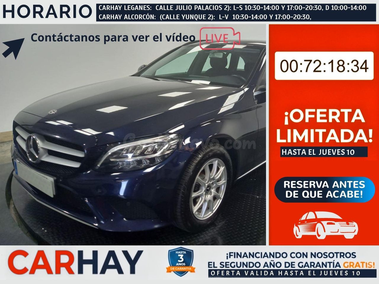 Mercedes Clase C Familiar Leganés Calidad Premium