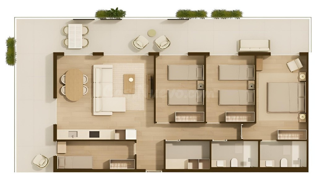 En venta obra nueva: Arena Beach Moncofa, espacio y comodida - foto 3