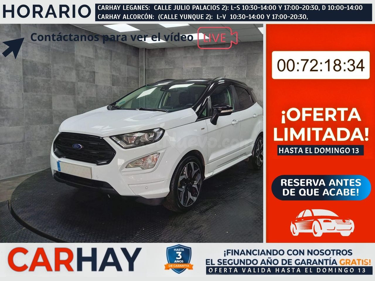 Ford EcoSport compacto 5 plazas Alcorcón - Ideal ciudad y viajes
