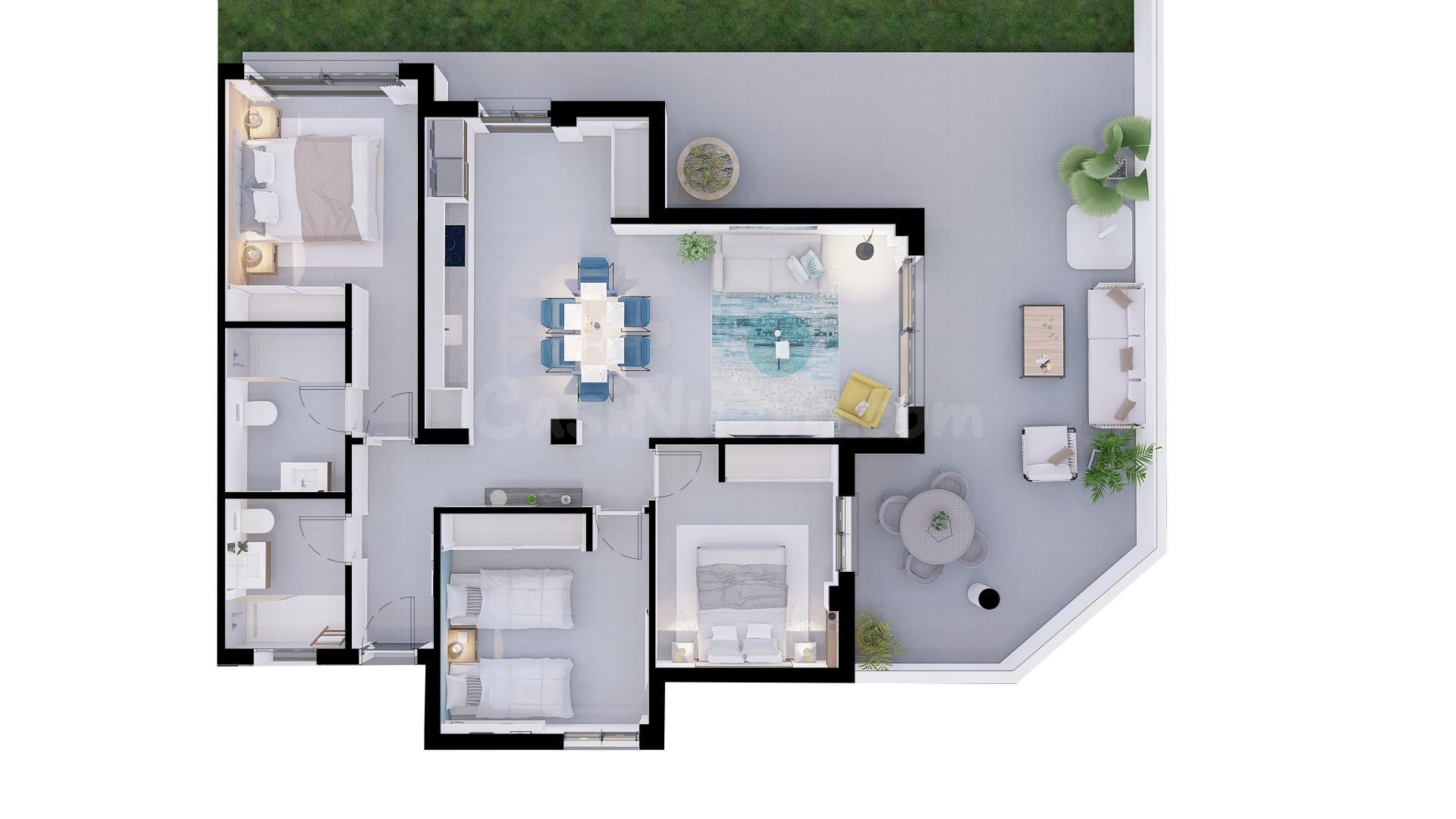 Apartamento 3 habitaciones 111m² en venta - Plans - Gasparot - foto 4