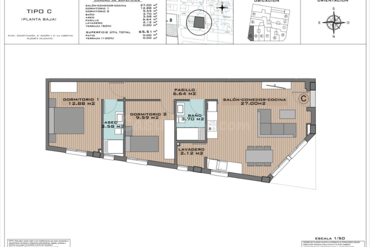 Apartamento 2 habitaciones 62m² en venta - Pueblo 3 - foto 4