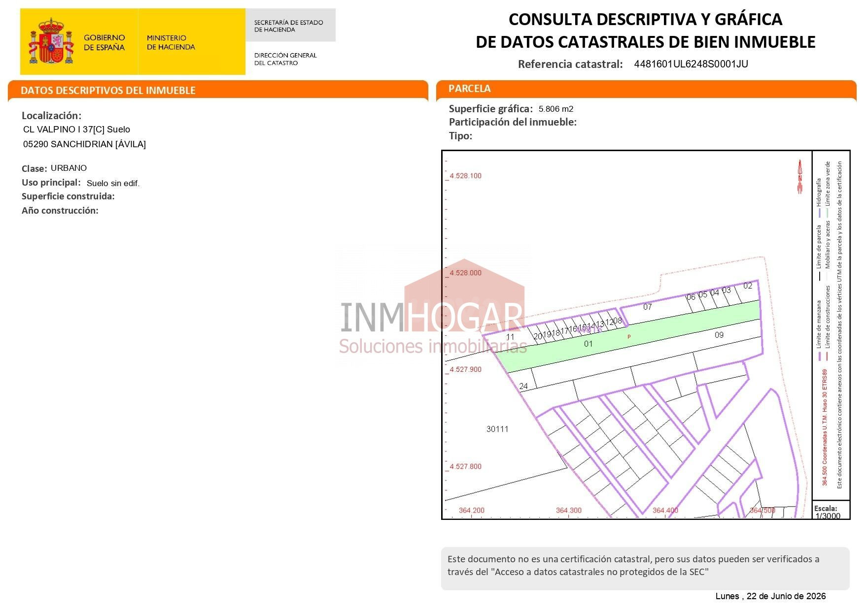 ¡Oportunidad única para vecinos de Valpinos! Terreno urbano  - foto 3