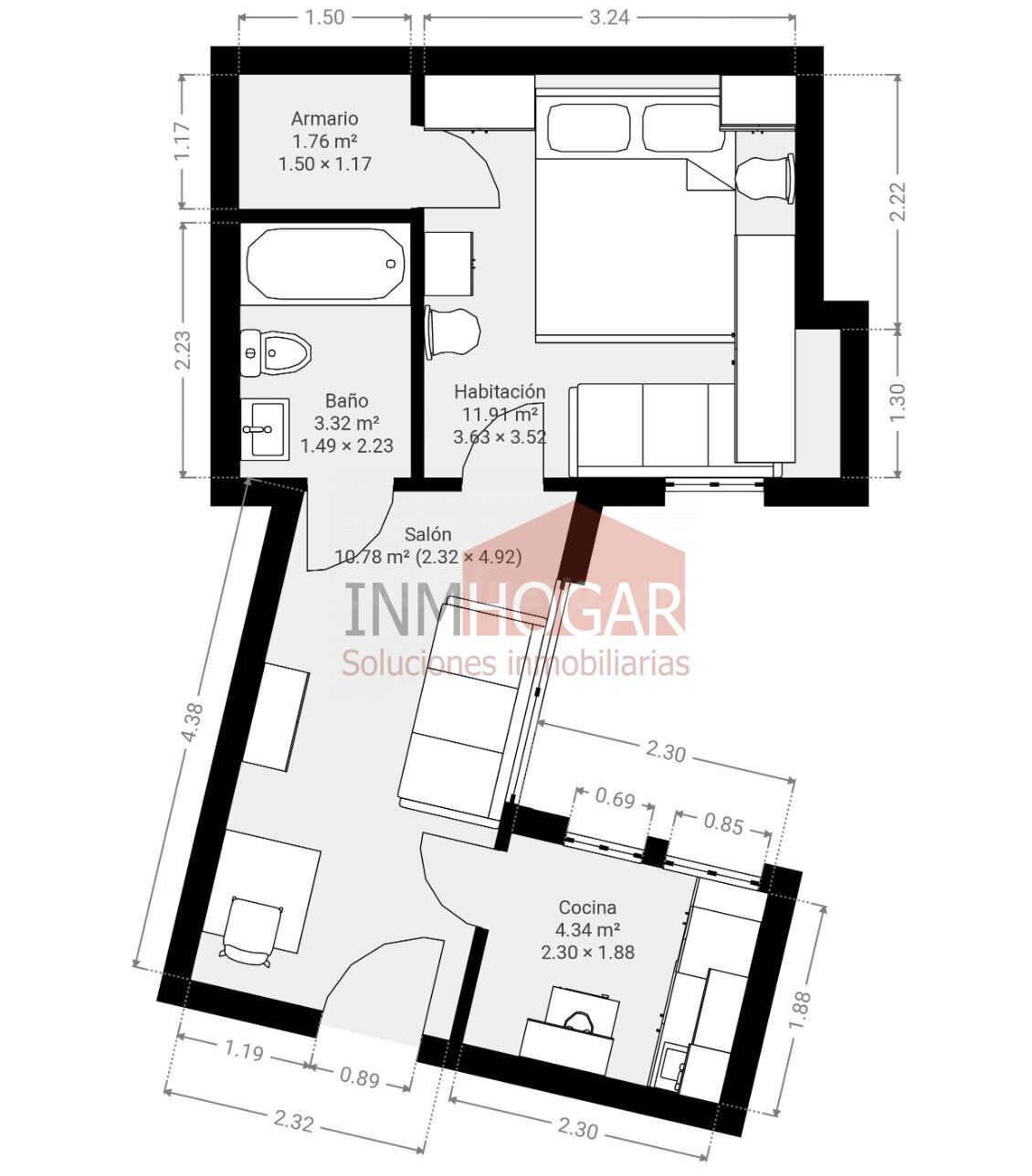 APARTAMENTO EN EL CASCO ANTIGUO (actualmente alquilado) - foto 5