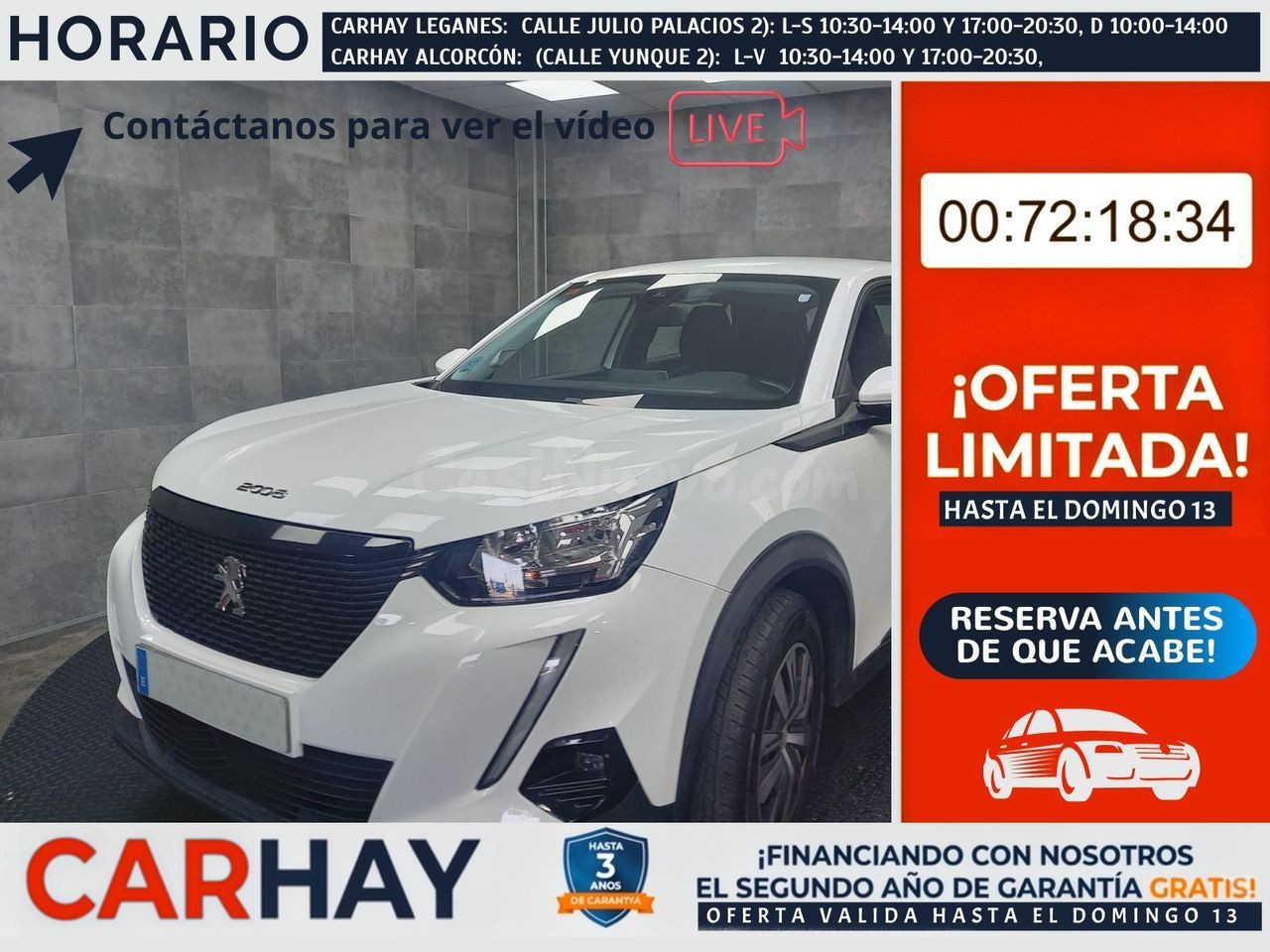 Peugeot SUV compacto 110CV Alcorcón - Equipamiento completo