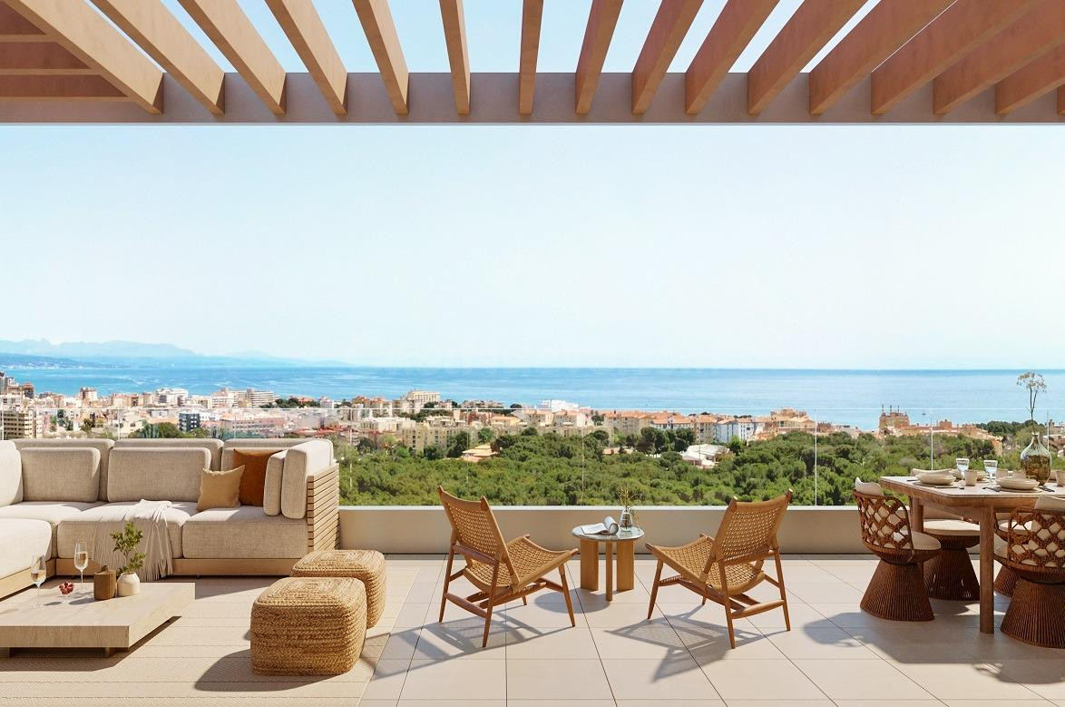 Atico con terraza y vistas al mar en El Pinillo - Torremolinos