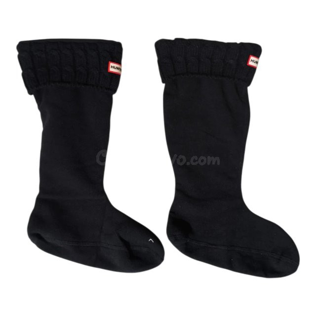 Hunter Calcetines Largos de Coletas Negro 39-42