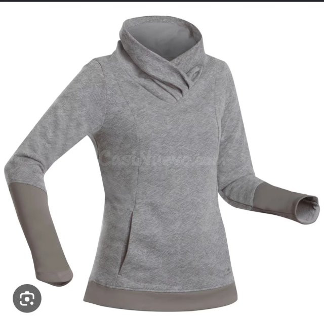 Sudadera polar gris talla M suave y cálida en Castelserás