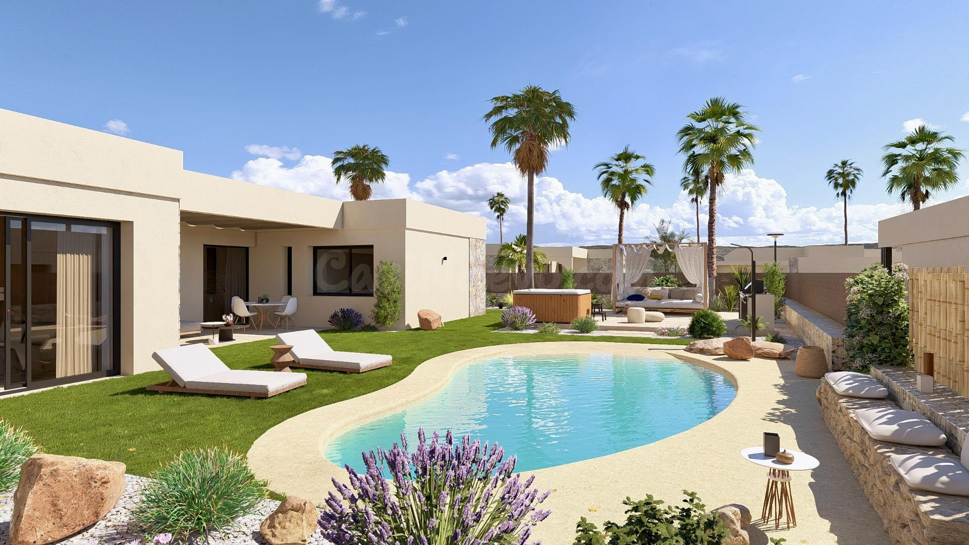 Brillante villa de 2 dormitorios y 2 1/2 baños con piscina privada en un magnífico campo de golf de