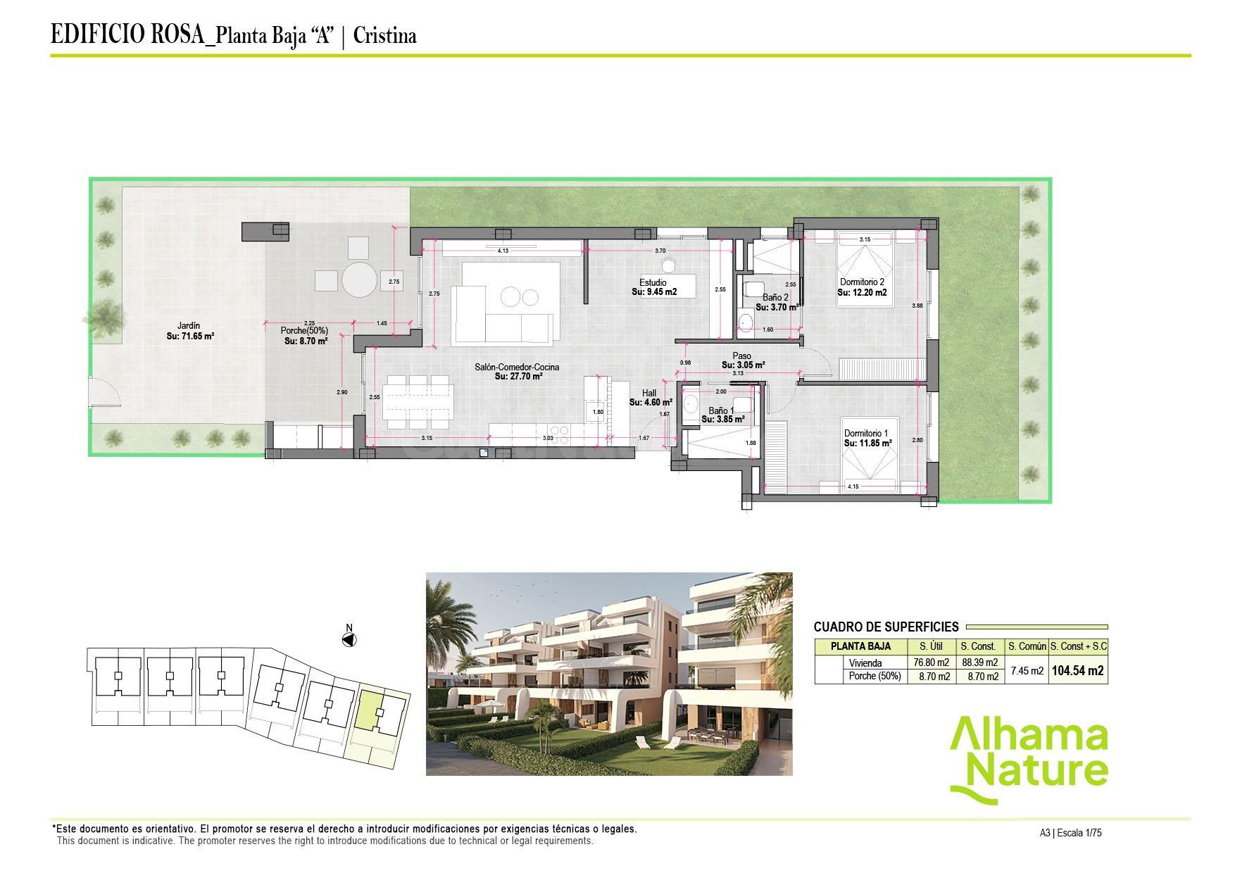 LUJOSO APARTAMENTO DE NUEVA CONSTRUCCIÓN EN PRIMERA PLANTA - foto 2