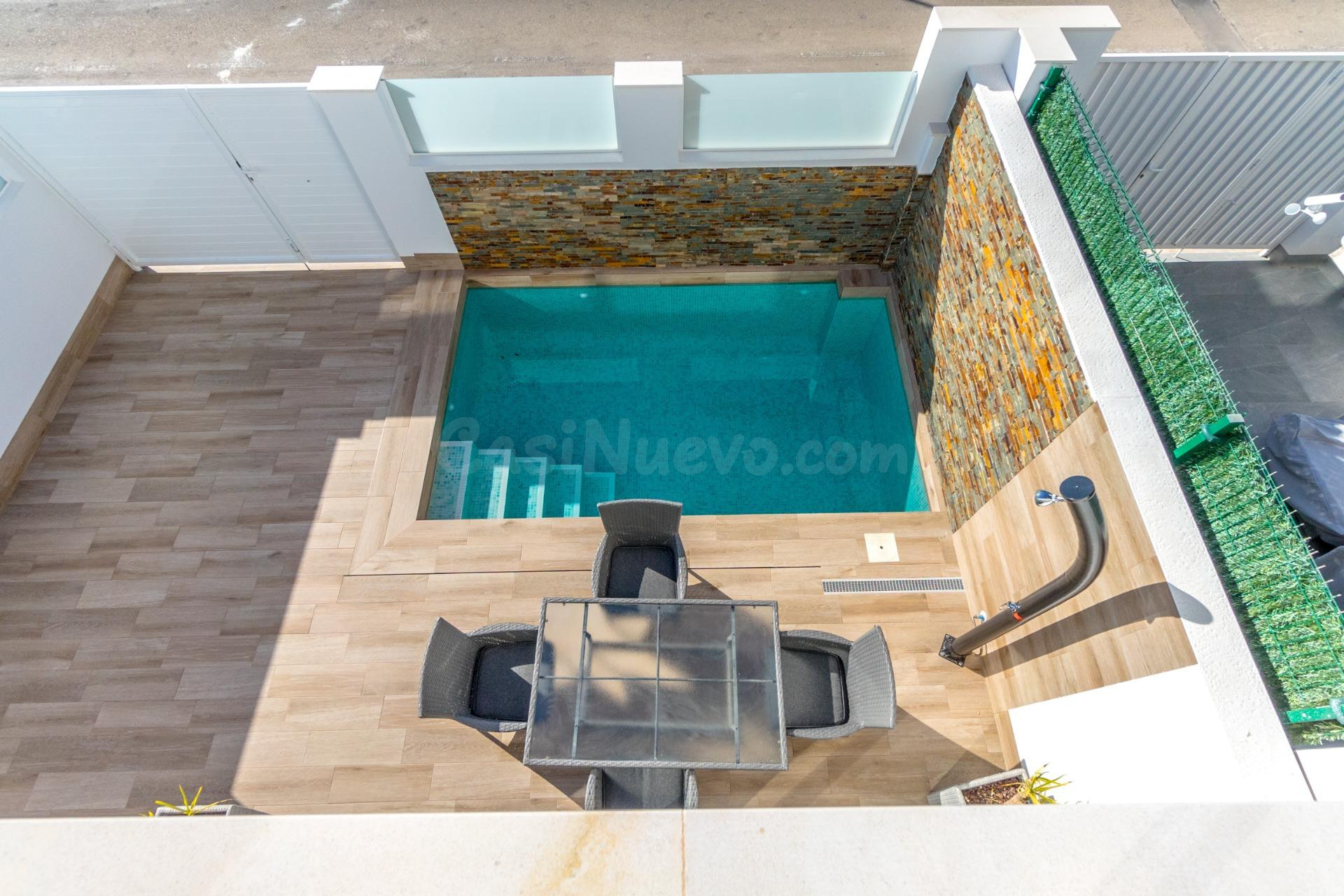 Villa con piscina privada, garaje cerrado y solárium en San  - foto 5