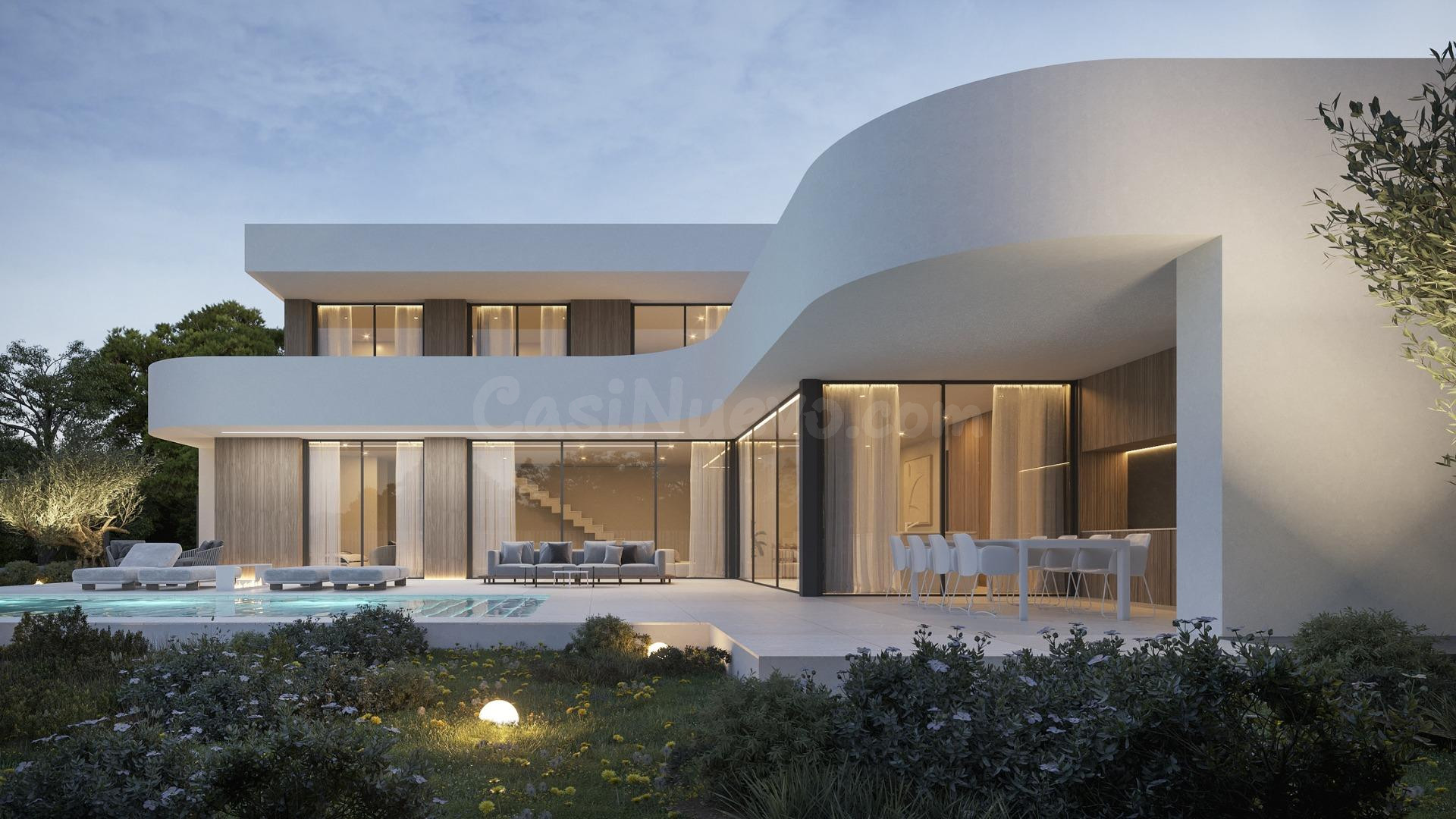 Lujosa casa moderna en el corazón de Moraira-Teulada: un refugio mediterráneo contemporáneo - foto 3