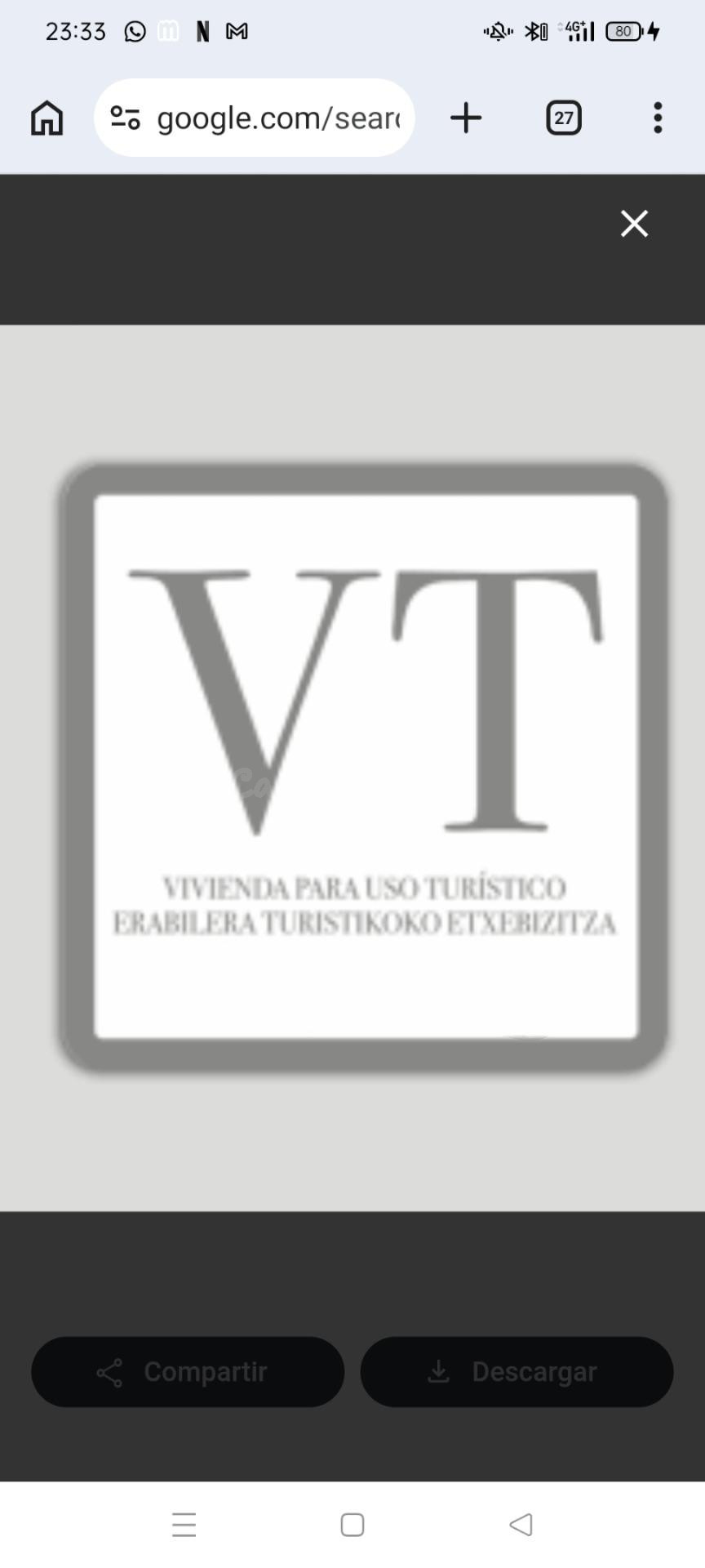 VENTA VIVIENDA TURÍSTICA ( V.T. ) JUNTO CASCO VIEJO