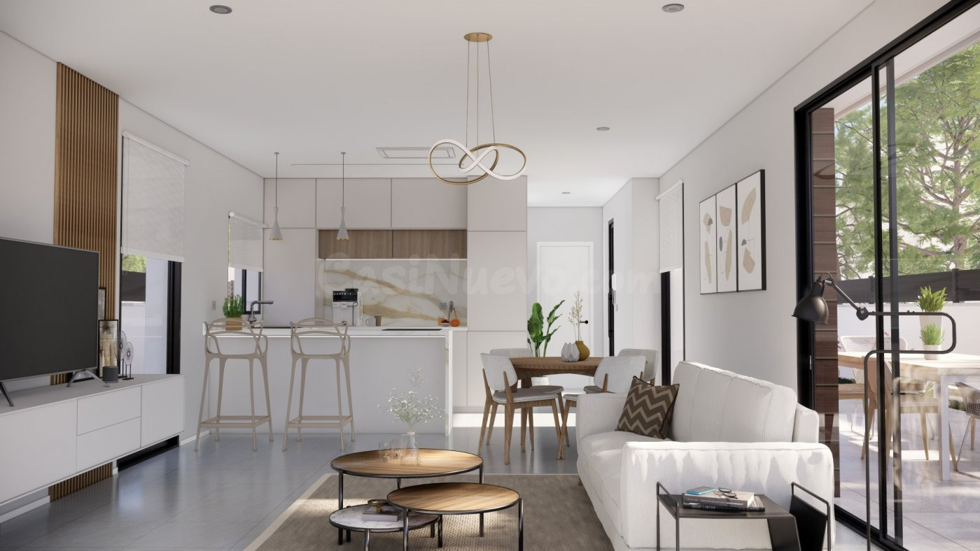 VILLAS DE OBRA NUEVA EN PILAR DE LA HORADADA EN EL CAMPO DE  - foto 2