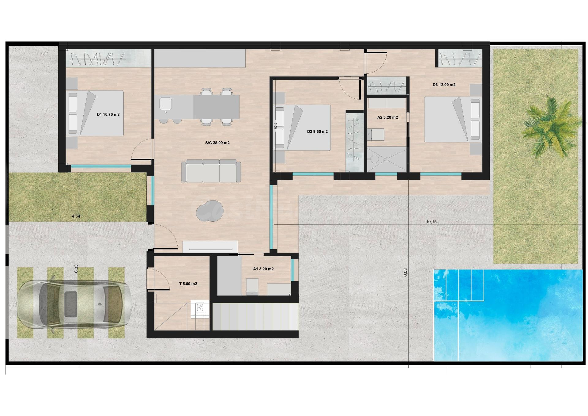 VILLAS PAREADAS DE OBRA NUEVA EN ROLDAN - foto 5
