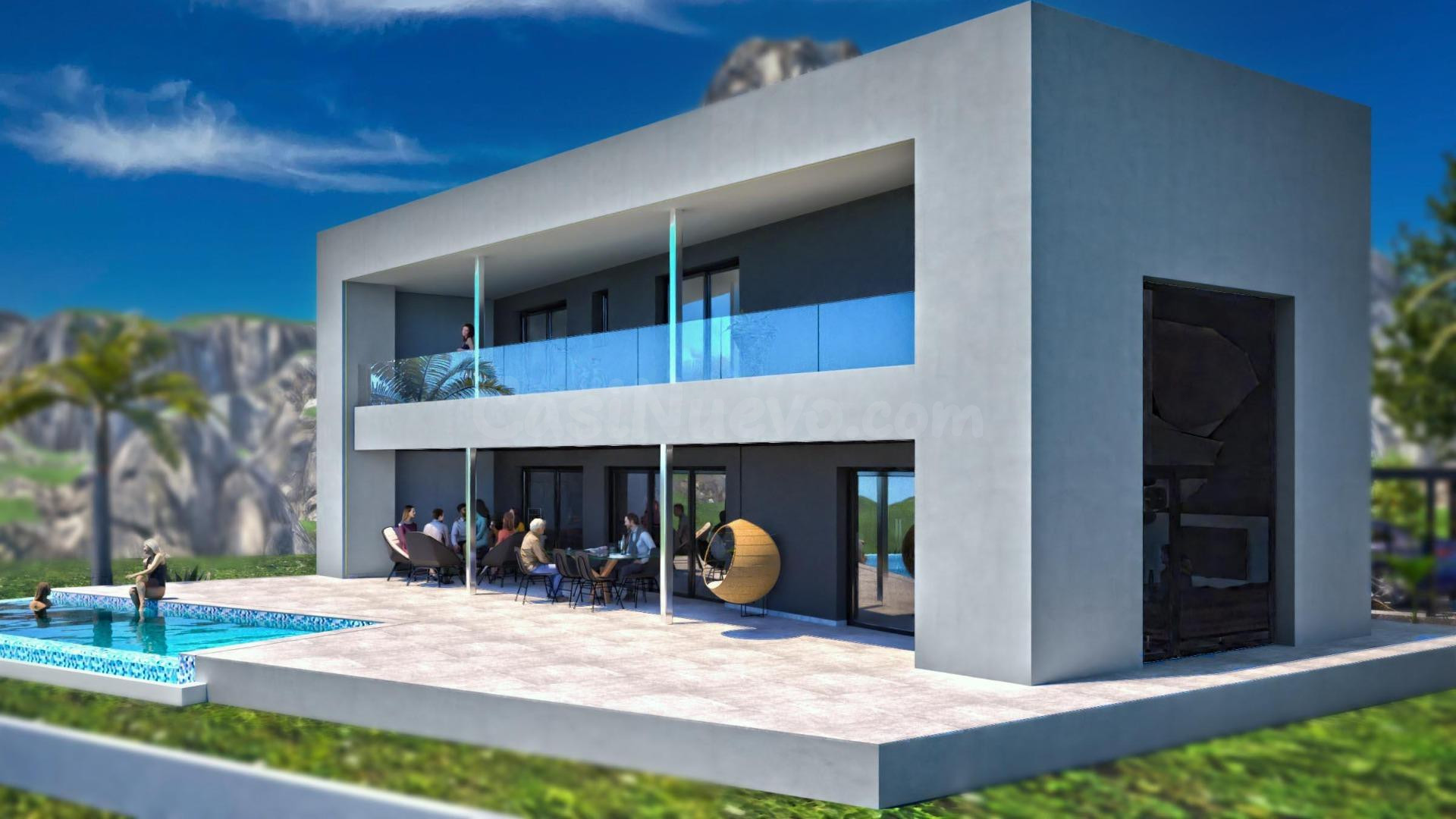 VILLA DE OBRA NUEVA EN LA NUCIA - foto 2