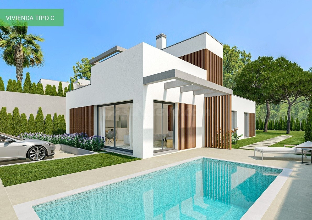 Villas modernas en Finestrat con piscina privada y vistas al mar