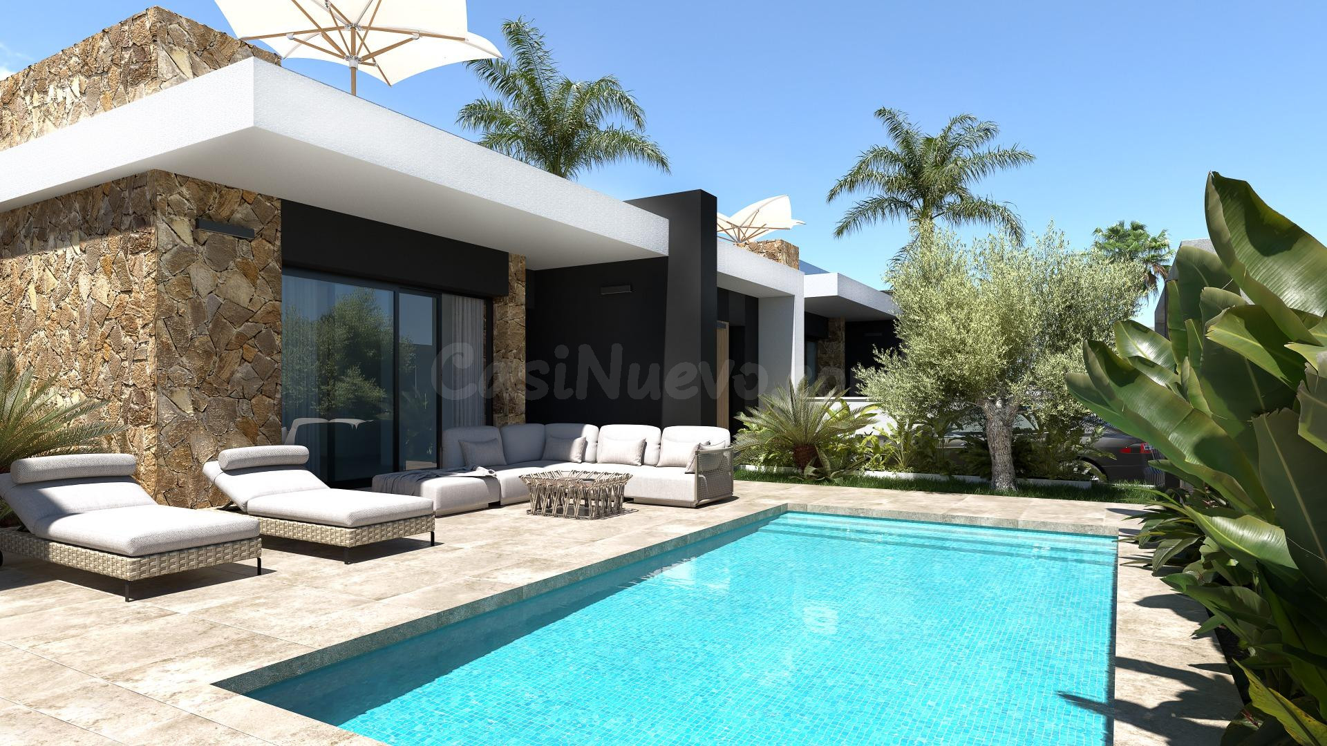 Se vende una villa de 3 dormiotrios y 2 baños en parcela 263