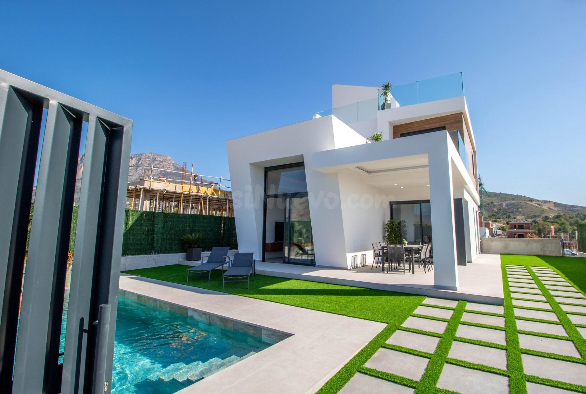 Villas modernas obra nueva en Finestrat con vistas al mar - foto 2