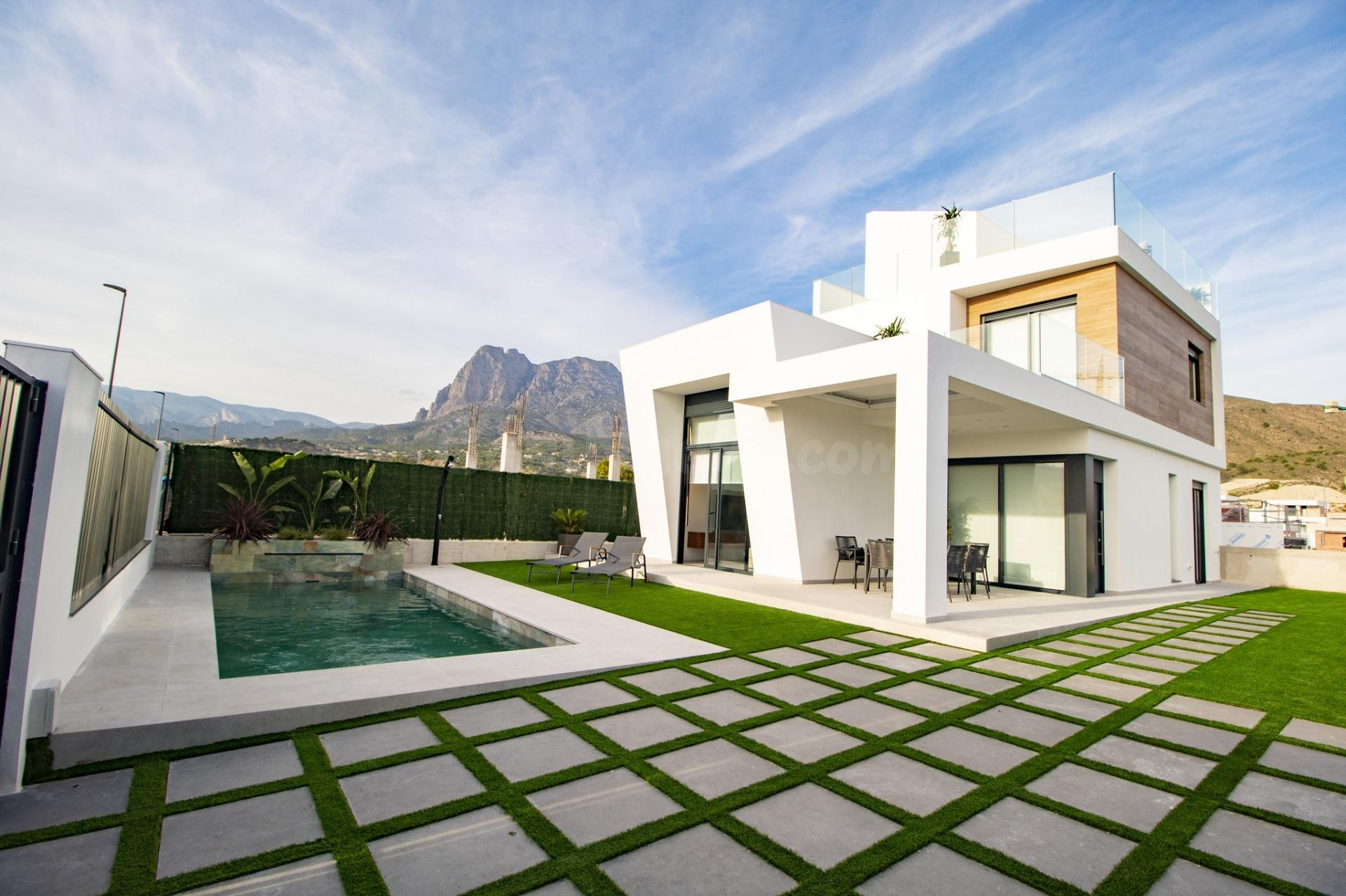 Villas modernas obra nueva en Finestrat con vistas al mar - foto 3