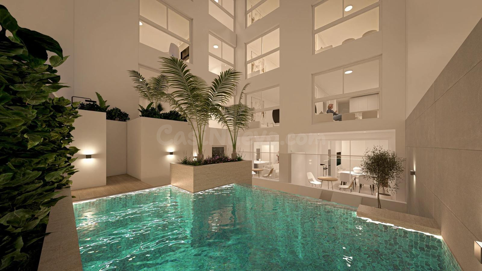 se venden unos nuevos apartamentos tipo estudio con baño del promotor en el centro del Torrevieja