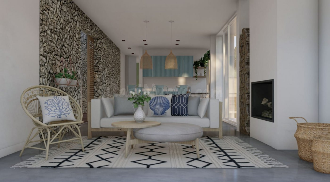 VILLA IBICENCA EN PUEBLO TRADICIONAL ESPAÑOL