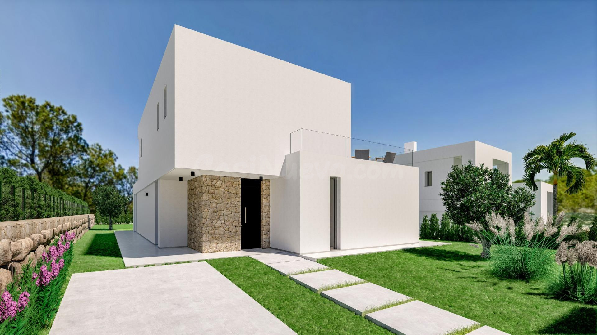 VILLAS DE OBRA NUEVA EN FINESTRAT CON VISTAS AL MAR - foto 5