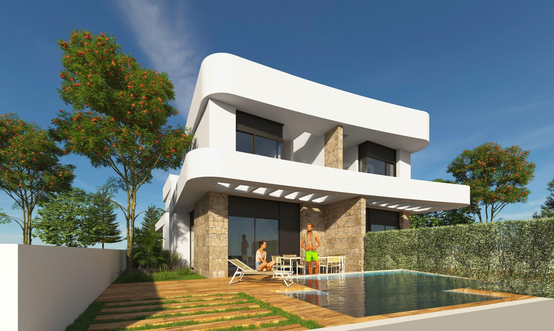 VILLAS PAREADAS DE OBRA NUEVA EN LOS MONTESINOS - foto 2
