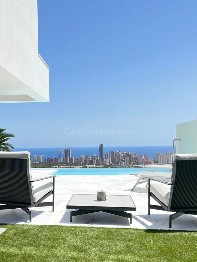 VILLA DE LUJO DE OBRA NUEVA EN FINESTRAT CON VISTAS AL MAR - foto 4