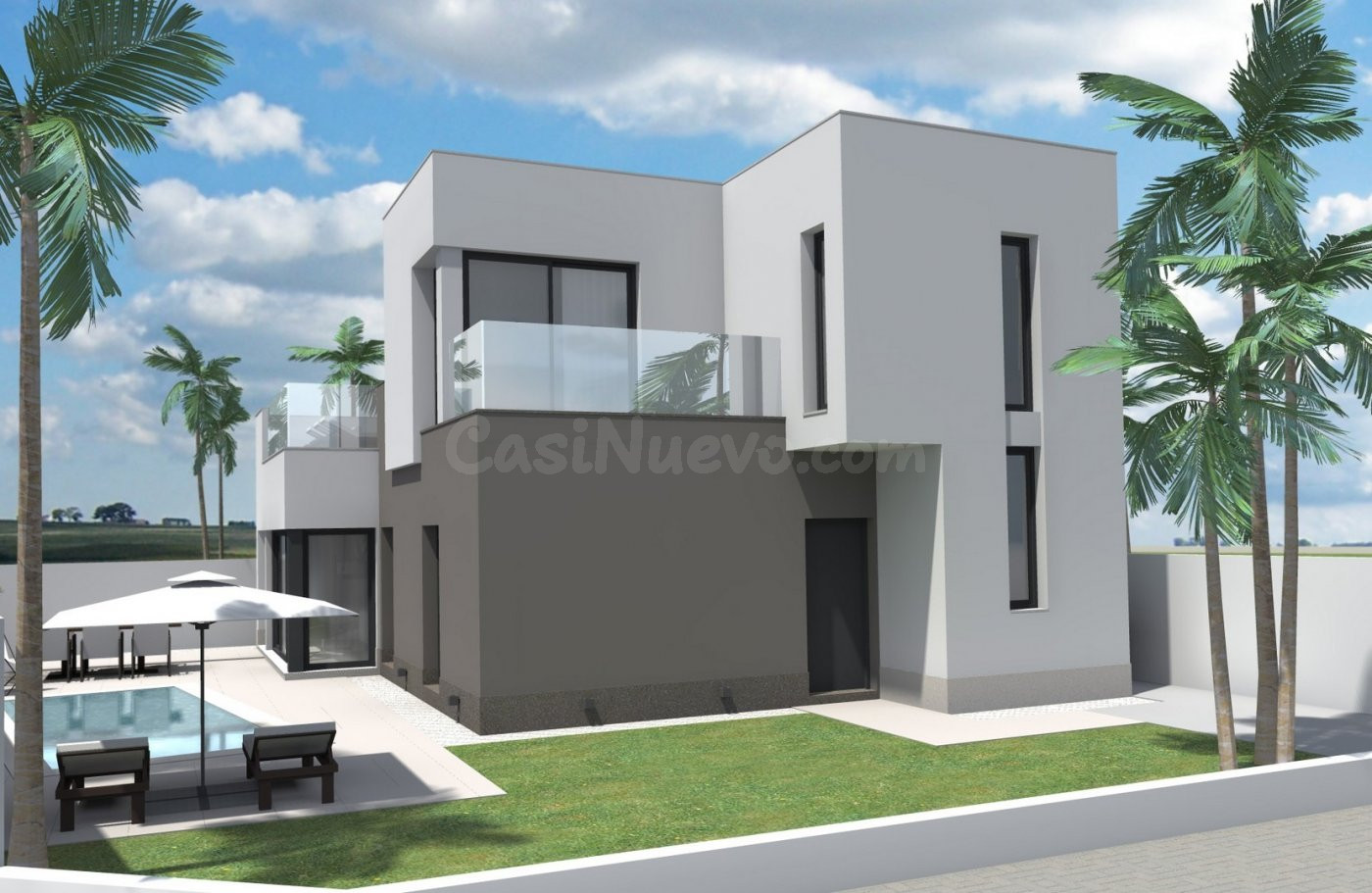 PRECIOSA VILLA DE OBRA NUEVA EN AGUAS NUEVAS, TORREVIEJA