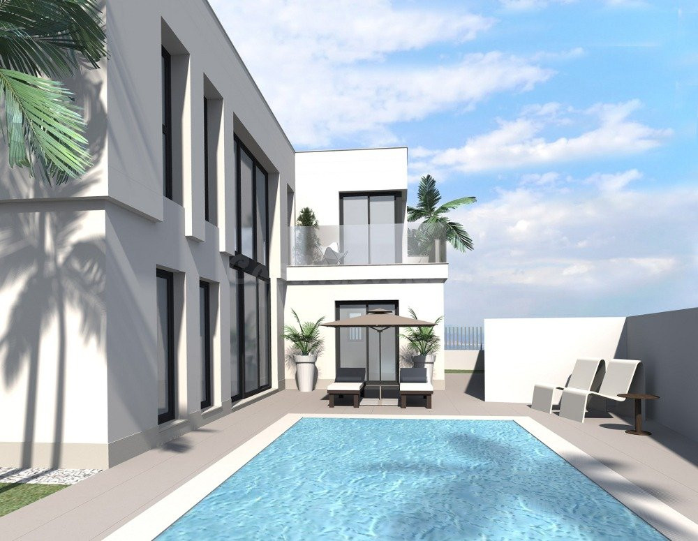 PRECIOSA VILLA DE OBRA NUEVA EN AGUAS NUEVAS, TORREVIEJA