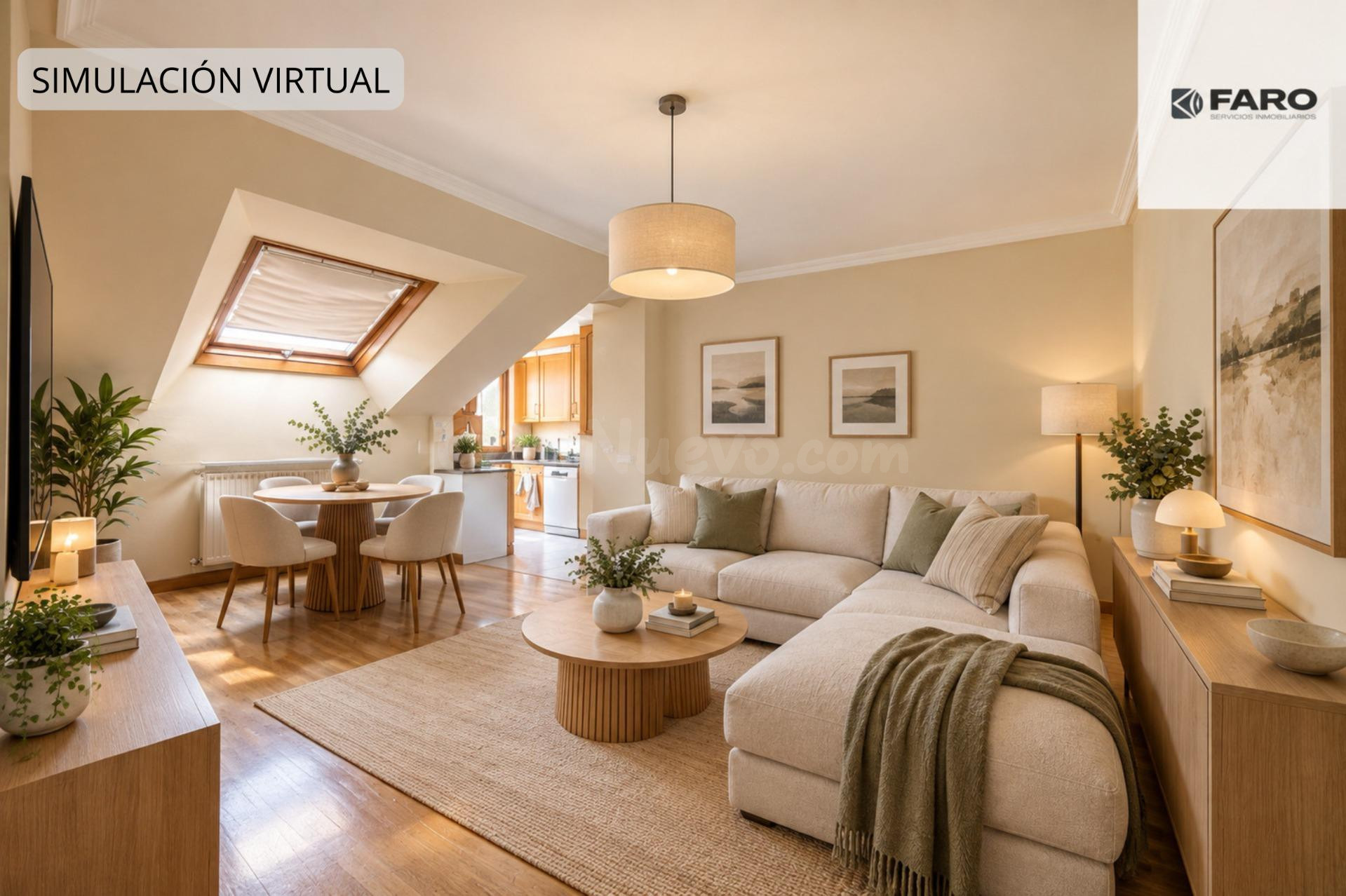 Ático de 2 habitaciones con garaje y trastero en el centro d - foto 3