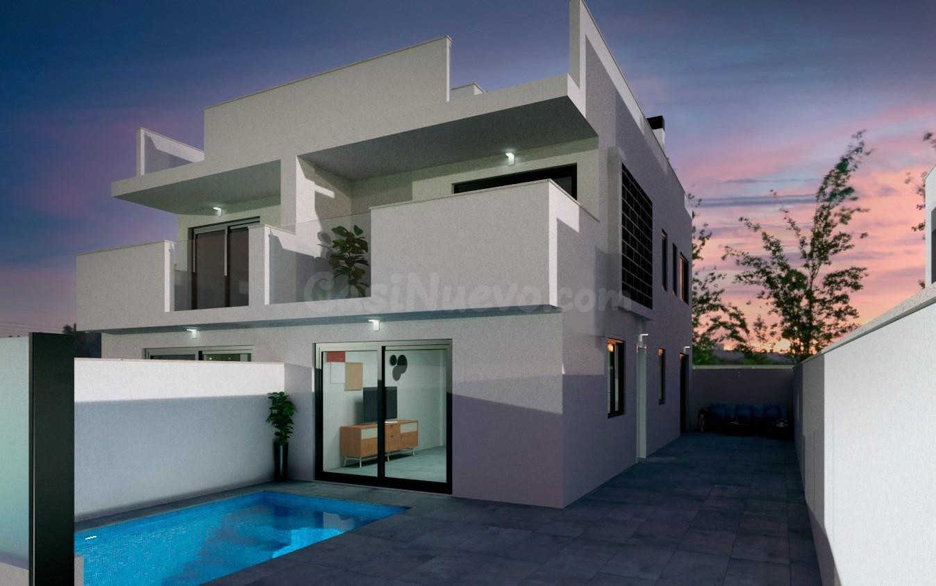 VILLAS PAREADAS DE OBRA NUEVA EN SAN PEDRO DEL PINATAR