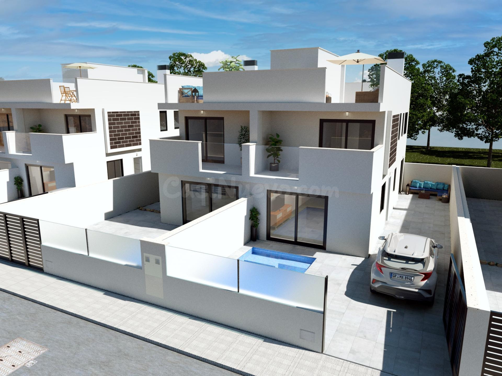 VILLAS PAREADAS DE OBRA NUEVA EN SAN PEDRO DEL PINATAR - foto 2