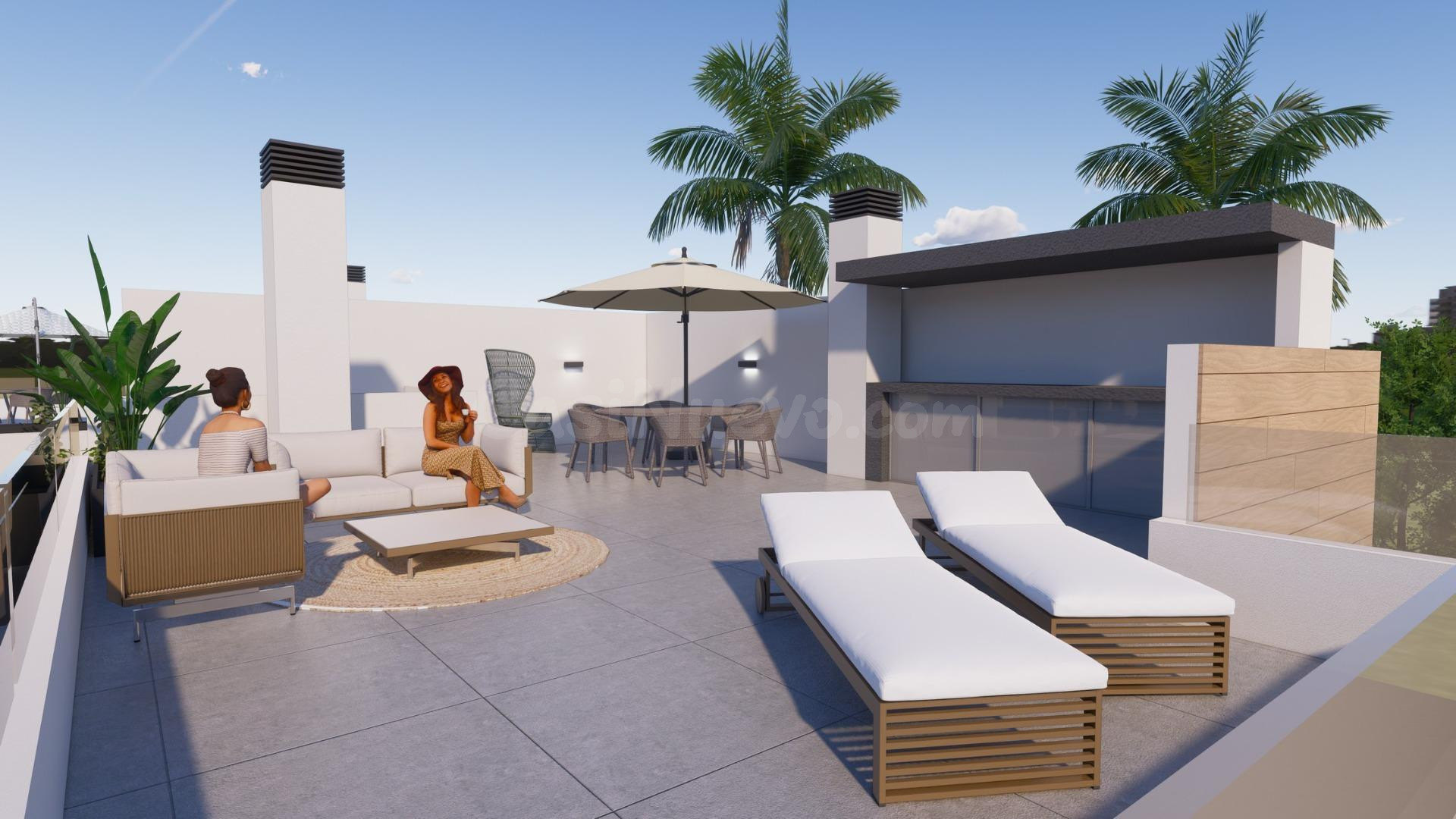 VILLAS PAREADAS DE OBRA NUEVA EN TORRE-PACHECO - foto 2